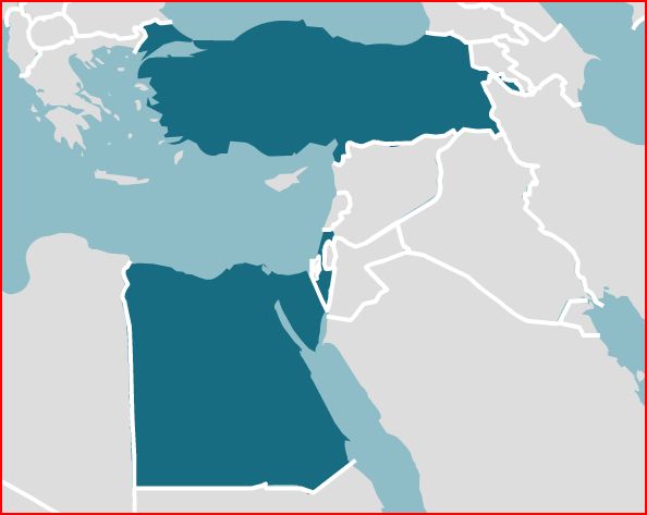 Middle East Shipping Map