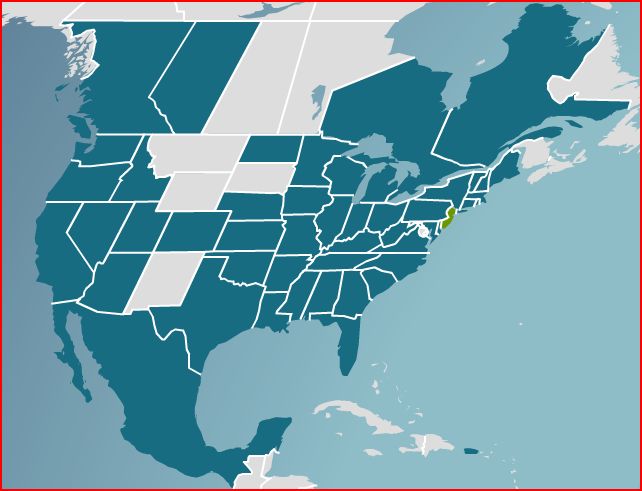 North America Shipping Map